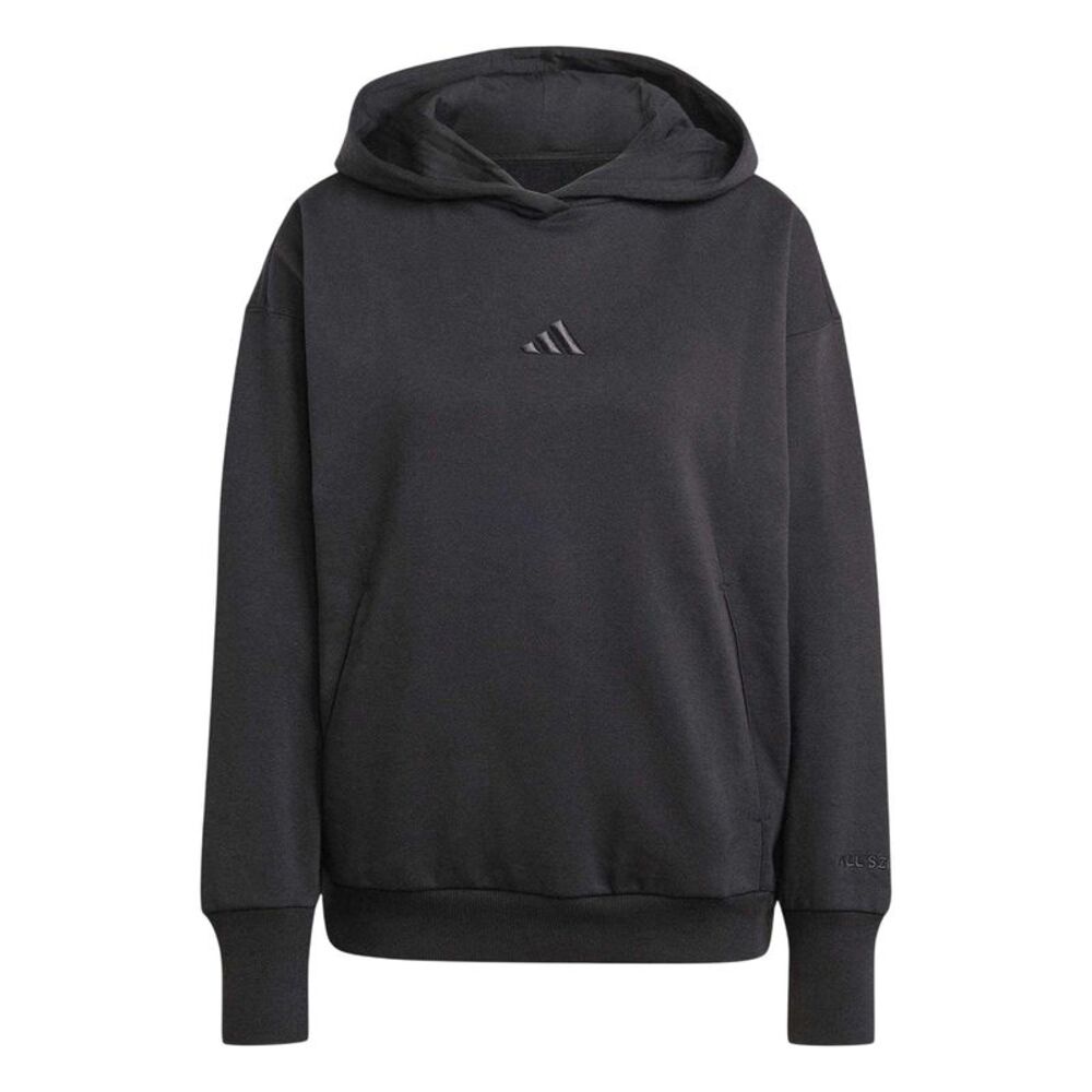 Adidas Womens/Ladies All SZN Embroidered Logo Hoodie / Black